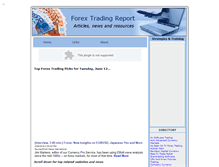 Tablet Screenshot of forex-trading-report.com